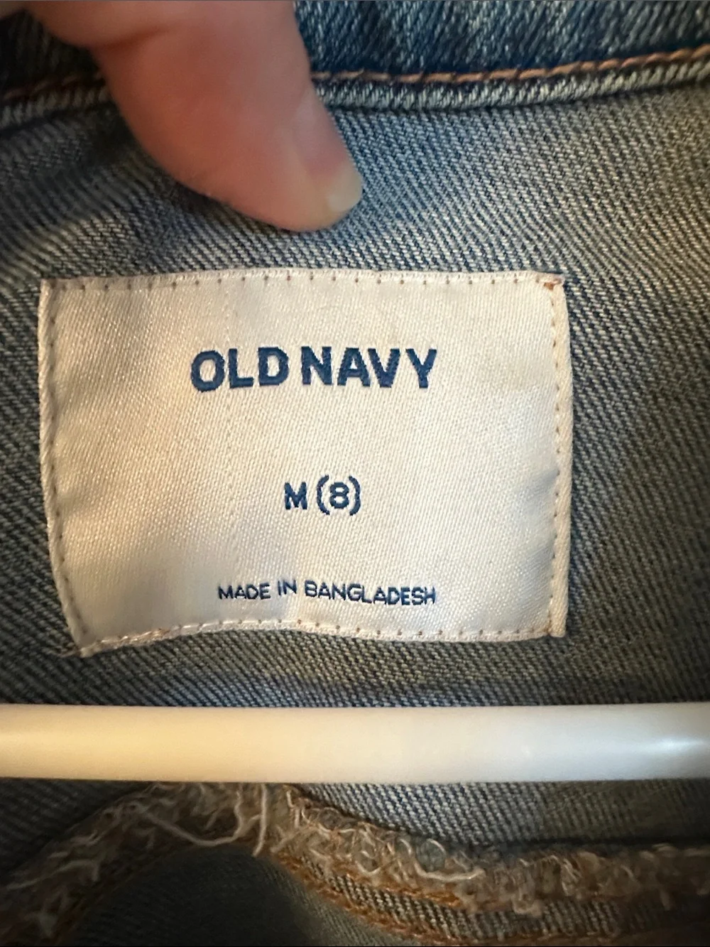 Old Navy Girls’ Blue Denim Jacket with California Patch